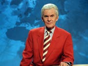 Eine Aufnahme von Wilhelm Wieben aus dem Jahr 1997 im «Tagesschau»-Studio der ARD. (Bild: Keystone/DPA/MARKUS BECK)