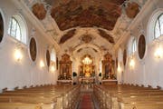 Die Kirche Maria Dreibrunnen ist im Inneren renoviert worden. Der Kanton beteiligt sich mit 85100 Franken aus dem Lotteriefonds an den Kosten. (Bild: PD)