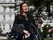 Trumps Sprecherin Sarah Sanders verlässt das Weisse Haus. (Bild: Keystone/AP/EVAN VUCCI)