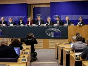 Zur rechtspopulistischen Fraktion im EU-Parlament gehören unter anderem die deutsche AfD, die italienische Lega, das französische Rassemblement National und die österreichische FPÖ. (Bild: Keystone/EPA/STEPHANIE LECOCQ)