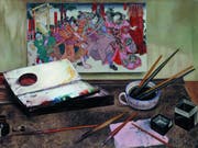 Das Gemälde «Japanischer Holzschnitt» (um 1930) von Aimé Barraud ist Teil der Ausstellung «Silences» im Musée Rath in Genf. Die Schau dauert vom 14. Juni bis 27. Oktober 2019. (Bild: Musée des beaux-arts de La Chaux-de-Fonds / P. Bohrer)