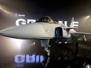 Der Gripen E wird nicht an den Flugtests im Hinblick auf die Beschaffung eines neuen Kampfflugzeugs in der Schweiz teilnehmen. (KEYSTONE/EPA/ANDERS WIKLUND) (Bild: KEYSTONE/EPA TT NEWS AGENCY/ANDERS WIKLUND / TT)