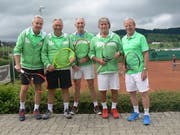 Aufstieg in die NLC geschafft: Röbi Frei, Kurt Wiederkehr, Werner Staub, Peter Ruf und Guido Eigenmann (von links). (Bild: PD)