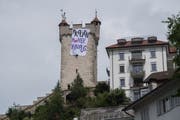 Der Männliturm in Luzern war am Freitag in Frauenhand. (Bild: Boris Bürgisser)