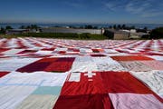 Letztmals wurde das «Bignik»-Tuch im Sommer 2017 in Rorschacherberg ausgelegt. (Bild: Redaktion OT - 4. Juli 2017)