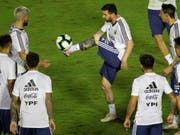 Steht bei Argentinien im Zentrum: Superstar Lionel Messi will endlich auch einen Titel mit dem Nationalteam gewinnen (Bild: KEYSTONE/EPA EFE/JOEDSON ALVES)