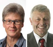 Regula Heuberger Häfliger (links) und Erwin Dahinden treten per 31. August 2020 aus dem Gemeinderat Schüpfheim zurück.