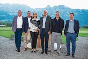 Der neue Vorstand des Golfclub Gams-Werdenberg: Markus Hilti, René Derungs, Gabriella Reato, Rolf Künzler, Werner Wessner und Christian Eggenberger (von links). (Bild: PD)