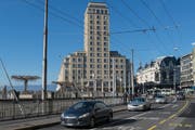Das erste Hochhaus der Schweiz: Der Bel-Air-Turm in Lausanne. Erbaut wurde er 1931 . (Bild: Thomas Delley/Keystone)