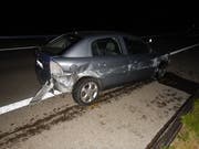Am Fahrzeug des Unfallverursachers entstand Totalschaden. (Bild: Kapo TG)