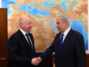 US-Nahost-Berater Jason Greenblatt (links) und Israels Premierminister Benjamin Netanjahu. (Bild: KEYSTONE/EPA GPO/HAIM ZACH / HANDOUT)