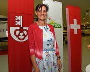 Die Nationalratskandidatin der SVP Obwalden: Monika Rüegger. (Bild: Robert Hess, Alpnach, 14. Juni 2019)