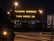 Nach dem Erdbeben im Pazifik am Sonntag gab Neuseeland eine Tsunami-Warnung heraus. (Bild: KEYSTONE/EPA SNPA/ROSS SETFORD)