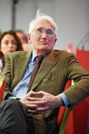 Er arbeitet sich kritisch an gesellschaftstheoretischen Entwürfen ab: Philosoph Jürgen Habermas. (Bild: Caro/KEY (Potsdam, 7. Februar 2014))