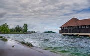 Der Bodensee bei der Badhütte Rorschach. (Leserbild: Luciano Pau - 16. Juni 2019)