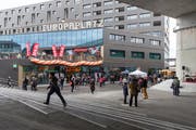 Das Haus der Religionen am Berner Europaplatz. (Bild: KEYSTONE/Peter Klaunzer)