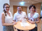 Die Initianten für einen Aadorfer Coworking Space: Nadja Sternik, Roland von Bülow und Cornelia Hasler. (Bild: Kurt Lichtensteiger)