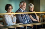 Hans Munz, Präsident des Hochschulrats der Pädagogischen Hochschule Thurgau und Rektorin Priska Sieber (rechts) an der Sitzung des Grossen Rates. (Bild: Reto Martin)