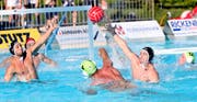 Die Kreuzlinger (dunkelblaue Kappen) mussten im Cupfinal gegen Lugano lange unten durch. (Bild: Mario Gaccioli)