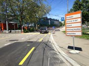 Die Steinachstrasse soll kommende Woche einen neuen Deckbelag erhalten. Dafür muss sie zwischen der Rorschacherstrasse und dem Haus Nummer 42 für fast 24 Stunden gesperrt werden. (Bild: Reto Voneschen - 1. Juni 2019)