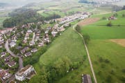 Die dritte Etappe, links unter der Strasse, befindet sich an einem Hang. (Bild: Ralph Ribi (29. Mai 2019))