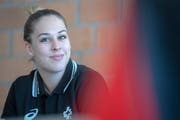Am Turnfest in Aarau ist Giulia Steingruber Zuschauerin. (KEYSTONE /Marcel Bieri)