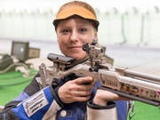 Nina Christen glänzt an den Europa-Spielen mit dem Luftgewehr (Bild: KEYSTONE/LUKAS LEHMANN)