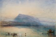 Schwebender Berg: Aquarell von J.M.W. Turner, «The Blue Rigi, Sunrise», 1842. (Bild: © Tate, London, 2019)