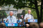 Der frühere US-Vizepräsident Joe Biden, der 2020 für die Demokraten zum Präsidenten gewählt werden will, bei einem Wahlkampfauftritt. (Bild: Michelle Gustafson/Bloomberg, Philadelphia, 18. Mai 2019)