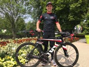 Kühlung kommt per Fahrtwind für den Triathleten Philipp Gubler. (Bild: PD)