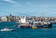 Das Rettungsschiff Sea Watch 3 im Hafen der sizilianischen Stadt Catania. (Bild: Fabrizio Villa/Getty, 31. Januar 2019)