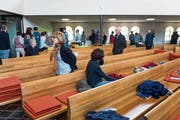 Kirche ohne Predigt, dafür mit verschiedenen Stationen zu einem Thema: So sah es an einem Sonntag im Mai in der Evangelisch-reformierten Kirche Bruggen aus. (Bild: Michel Canonica - 19. Mai 2019)