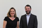 Heidi Zgraggen und Simon Stadler: So heisst das Ticket der CVP. (Bild: Markus Zwyssig)