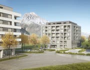 So soll das Wohnhaus Cubo dereinst aussehen. (Visualisierung: CAS Architektur)