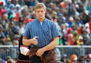 Das Meisterstück auf dem Stoos: Noe van Messel wird beim ersten Bergfest der Saison Dritter - hinter Joel Wicki und Pirmin Reichmuth. (Bild: Sven Thomann/Freshfocus (Stoos, 10. Juni 2019))