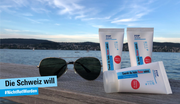 Mit Sonnencreme gegen die Hitze - und gegen die SP. (Bild: zvg)