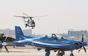 Eine PC-21 auf einem Luftwaffenstützpunkt in der saudischen Hauptstadt Riad. (Bild: Fayez Nureldine/AFP, Riad, 25. Januar 2017)