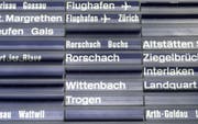 Pendler zwischen Zürich und St.Gallen müssen am Donnerstag diverse Zugsausfälle in Kauf nehmen. (Bild: PD)