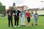 Die Sieger (von links): Mathias Hürlimann, Manuel Lüthi, Tobias Lacher, Diego Heimann, Colin Suter, Marvin Baumgartner. (Bild: pd)