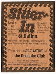 Das Originalplakat von 1969 – der Festplatz musste dann verschoben werden. (Bild: Privatarchiv)