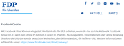 Die Datenschutz-Erklärung der FDP zu Facebook Pixel. Obwohl die Partei dieses Tool zurzeit nicht verwendet. (Bild: Screenshot)