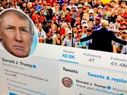 Twitter will verstärkt gegen Regelverstösse von Politikern vorgehen - auch US-Präsident Donald Trump könnte betroffen sein. (Bild: KEYSTONE/AP/JENNY KANE)
