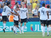 Luca Waldschmidt (7) erzielte zwei weitere Tore im Halbfinal (Bild: KEYSTONE/EPA ANSA/RENATO OLIMPIO)