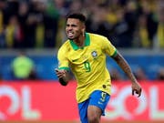 Gabriel Jesus verwertete den entscheidenden Penalty und führte Brasilien erstmals seit 2007 wieder in die Halbfinals der Copa America (Bild: KEYSTONE/EPA EFE/JUAN IGNACIO RONCORONI)