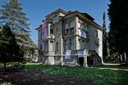 Die besetzte Bodum-Villa an der Obergrundstrasse. (Bild: Pius Amrein, Luzern 11. April 2016)