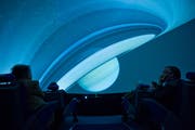 Aus dem Inneren des Planeteriums. (Bild: Dominik Wunderli, Luzern, 6. März 2014)