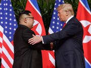 US-Präsident Donald Trump hat Nordkoreas Machthaber Kim Jong Un ein neues Treffen in der entmilitarisierten Zone zwischen Nord- und Südkorea angeboten. (Bild: KEYSTONE/AP/EVAN VUCCI)