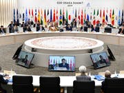 Nach langem Ringen um die Klimapolitik haben sich die Teilnehmer des G20-Gipfels am Samstag auf ein Ergebnis geeinigt. (Bild: KEYSTONE/AP AFP POOL/KAZUHIRO NOGI)