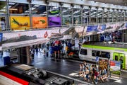 Hinweise und Bilder zu Veranstaltungen sollen für ankommende Touristen von Nutzen sein. (Bild: Nadia Schärli, 3. Juni 2019)