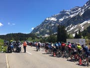 Wegen des Unfalls kam es auf der Schwägalp zu einem Velo-Stau. (Bild: Raphael Rohner)